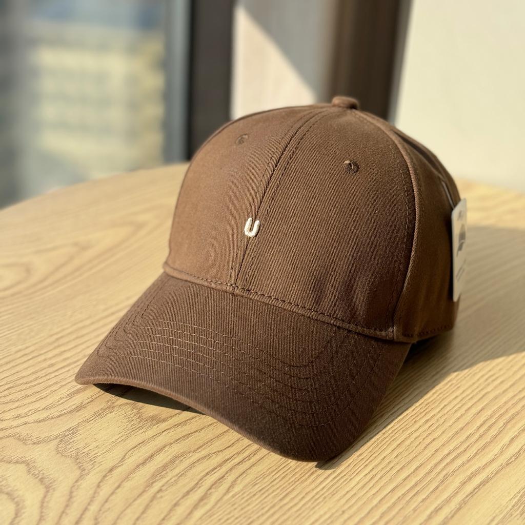 High Quality Hard Top Letter Embroidered Baseball Hat Women's Spring and Autumn Simple Peaked Cap Wide Brim Showing Face Small Sunscreen Hat Men