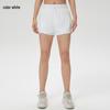 Women's Cooling Sun Protection Sports Shorts, Bare Feel Running & Yoga Skirt, Fake Two-Piece Anti-Exposure Design
