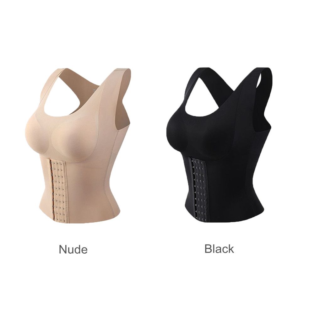 Front Closure Bra Underwear Padded Camisole Corset Top Women Slimming Vest Posture Corrector Bra