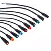 Black Ebike Accessories Optional Cable Base Connector Waterproof Connector 2/3/4/5/6Pin Cable Display Pin