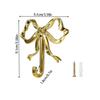 1 Set Solid Towel Holder Luxury Bowknot Wall Hook Rack For Bathroom Bedroom Living Room Kitchen Elegant Home Decor Accessory