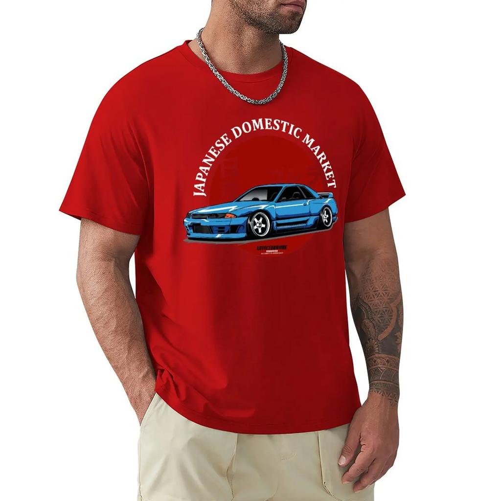 Giappone Jdm Skyline Auto Maglietta Harajuku Manica Corta Maglietta Cotone Grafica Maglietta Top
