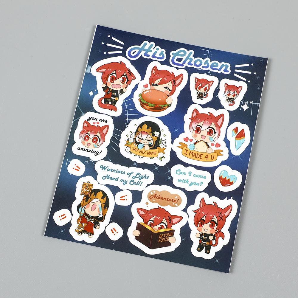 Free Shipping Attractive Design Vinyl Holographic Stickers Anime Sheets 1