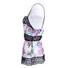 Chanel 07C P29955V19739 Silk Graffiti CC Logos Lace Trim Camisole Tops 38 black/white/multicolorUsed