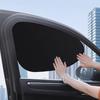 Auto Elektrostatisch 4-lagig Seitenfenster Sonnenschutz Vorhang Einfache Anbringung für Sonnenschutz in allen Jahreszeiten