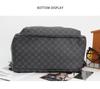 Trendy Korean Plaid Large-Capacity Backpack for Men & Students