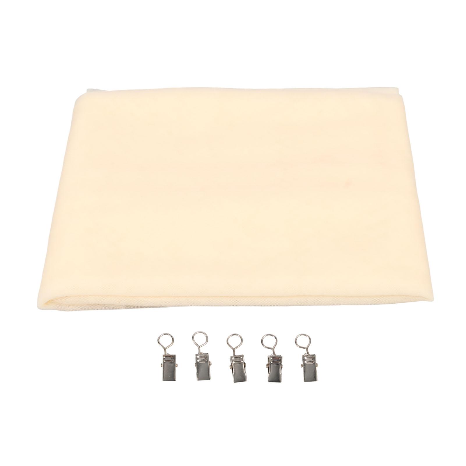 

Ткань для драпировки свадебной арки 4,9x7 футов, романтическая элегантность, прозрачная ткань с 5 зажимами для свадебной церемонии Beige