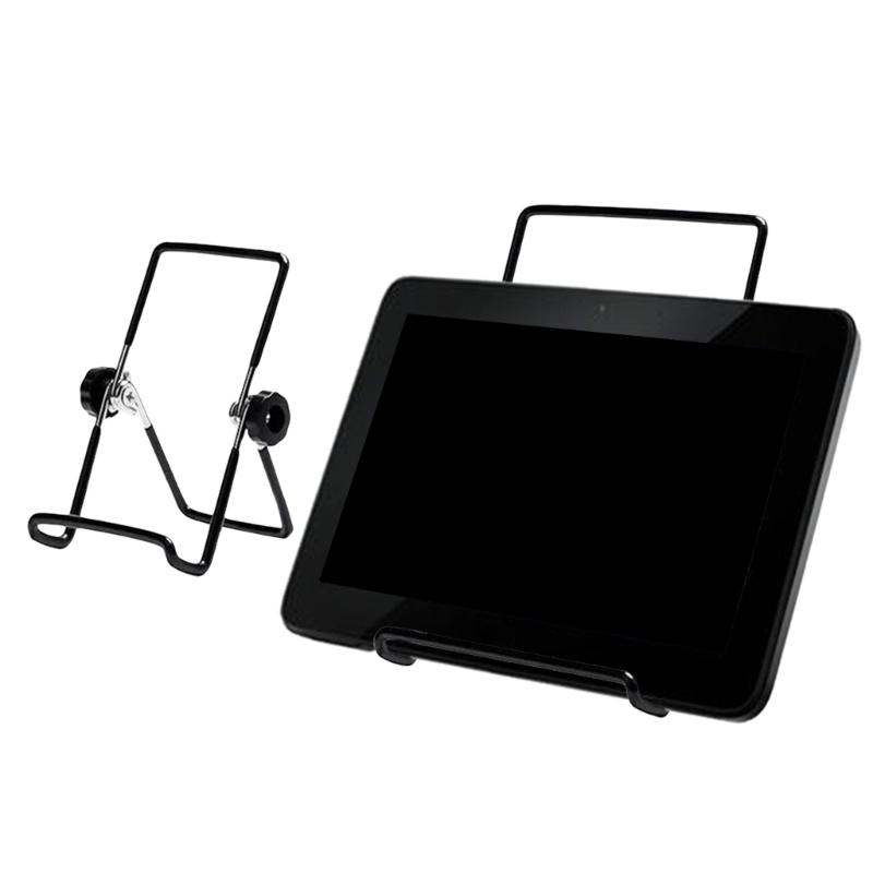 Metal Foldable Stand Adjustable Desktop Support with Flexible Viewing Angle for Phones and Tablets