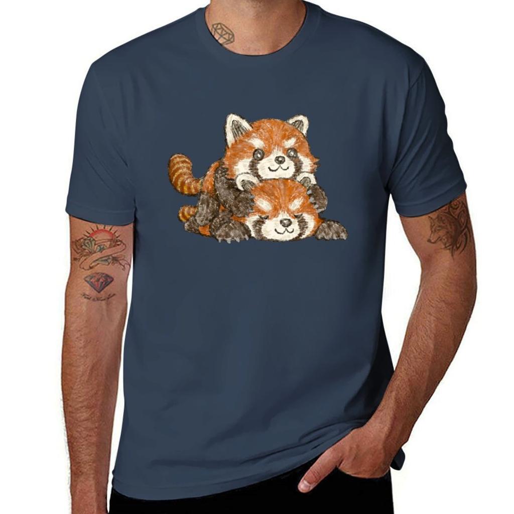 Overlapping Red Pandas Tshirt Summer Festival Tshirt
