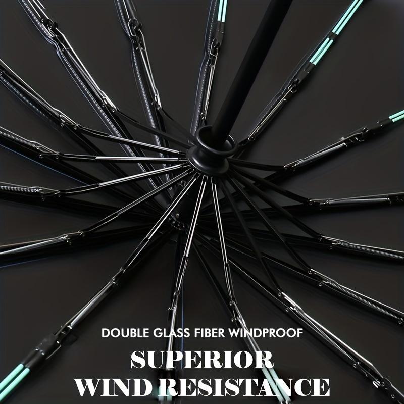 Automatic 32 Ribbed Umbrella - Windproof, Foldable, Sunscreen, and Sunshade Umbrella Dual Dragon Bone Sun Rain Dual Use