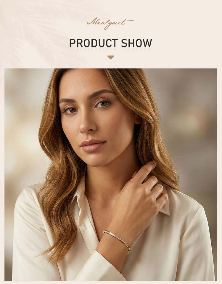 Glanzende Zirconia Gekruiste Roestvrij Staal Armband voor Vrouwen, Goudkleurig Gelaagd Stapelbaar Vrouwelijke Waterdichte Sieraden Cadeau