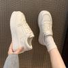 Fashion 2024 Summer Women Fashion Lace Up Thick Bottom Sneakers Breathable Casual Walking Shoes