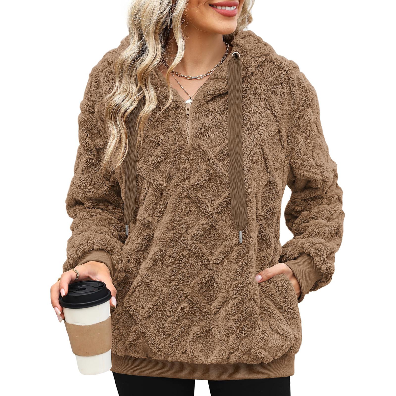 

Женский повседневный свитшот с длинным рукавом XL коричневый