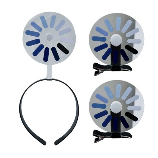 Loading Icon Hairpin Spin-Load Design Hair Hoop Elastic School Uniform Headband Party Hair Accessory