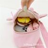 Schoolbag cartoon cute rabbit ears casual breast bag women's trendy children's bag women's new simple casual fashion shoulder messenger bag