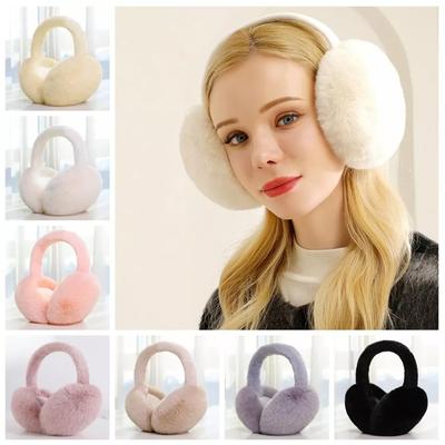 1Pc Fashion Women Men Winter Super Soft Ear Muffs Warmer Ladies Earflaps Cosy Cold Fluffy