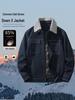 Machine Washable Men's Thick Denim Lapel Jacket - New Style for Autumn/Winter