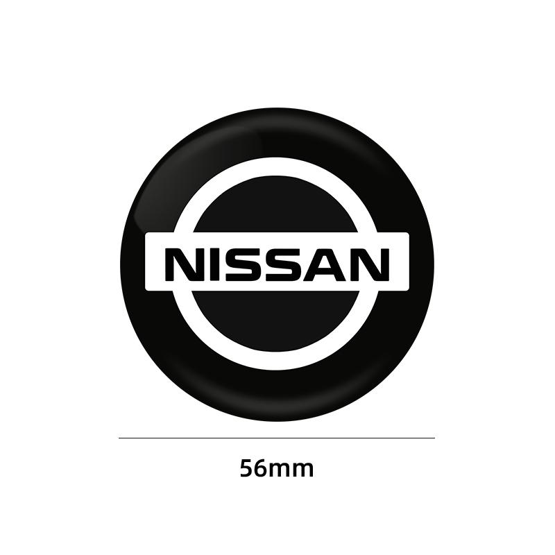 ABP3 56mm Aluminum Alloy Car Wheel Center Decal Hub Sticker For Nissan X-trail Qashqai Note Juke leaf Sentra Patrol Car Styling