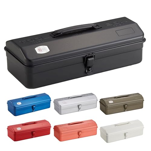 Toyo Steel (TOYO) Steel Tool Box Y-350 Black [Approx. 37cm (W) X 16cm (D) X 12cm (H)] Made In Japan Tool Box Storage Box