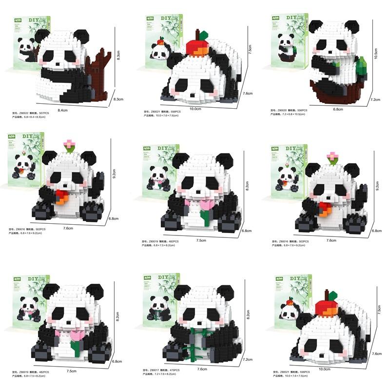 

Микро строительные блоки, гранулы, милые украшения в виде красной панды, детская взаимосвязанная игрушка ручной работы, модель, Рождественский подарок, праздничные игрушки