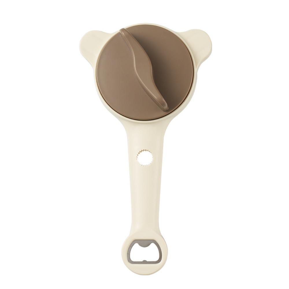 

Multi-Functional Jar Opener Retractable Stainless Steel Bottle Opener Magnetic Ergonomic Handle Can Opener Kitchen Gadget бежевый