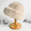 Winter Imitation Seto Fur Fisherman's Hat for Women Warm Soft and Waxy Plush Basin Hat Korean Style Face Showing Small Cold Proof Hat