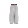Pantalon de jogging unisexe rétro patchwork à carreaux brodé taille haute coupe ample coton-polyester 2025