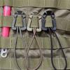 Triangular Buckle with Elastic Rope Hanging Buckle MOLLE System Webbing Finishing Fixed Buckle Reel Clip Storage Webbing Clip