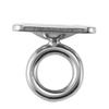 A84X-4Pcs Square Swivel Pad Eye Rotatable Ceiling Hook Wall Mounted Hook Stainless Steel Eye Pad Plate For Yoga (With Screws)