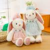 Falda floral conejo peluche muñeca nuevo lindo lindo lindo muñeca de conejito regalo de cumpleaños