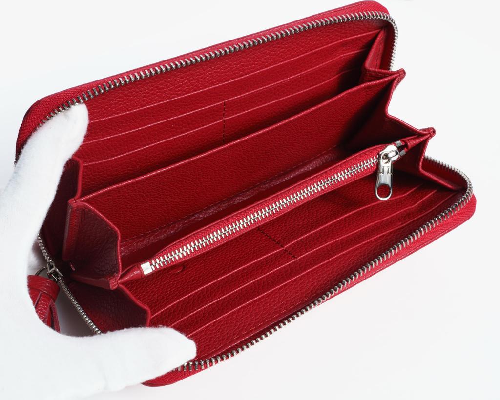 Stingray Red Long Wallet [Nallyda] Matelassé