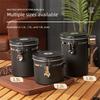 Sealed Coffee Bean Storage Box Stainless Steel Kitchen Storage Jars Coffee Bean Cans  Cafe Supplies