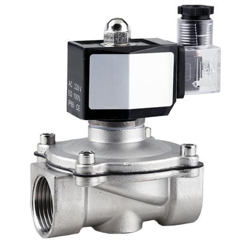 24V DC 220V AC DN15-50 1/2" 3/4" 1" - 2" BSP Female Outdoor Waterproof Solenoid valve 304 Stainless Steel Water Gas Oil
