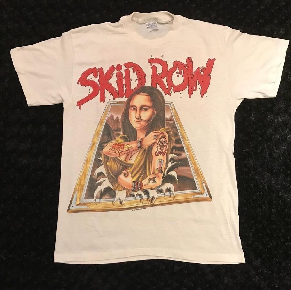 Skid Row молодежь сошла с ума Белая Мужская S-234XL Футболка ND672 Унисекс Футболка XXXL