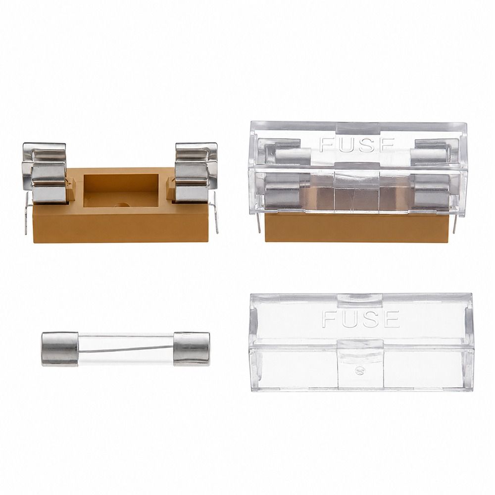 10Pcs/Set 6A 10A Glass Fuse Holder  for Automotive Applications Electrical Circuit Protection