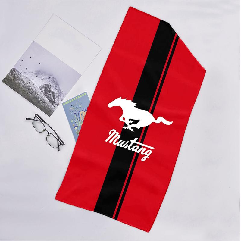 Mustang Fashion Beach Towel: Ideal for Summer Adventures Soft, absorbent and quick drying suitable for swimming and bathing