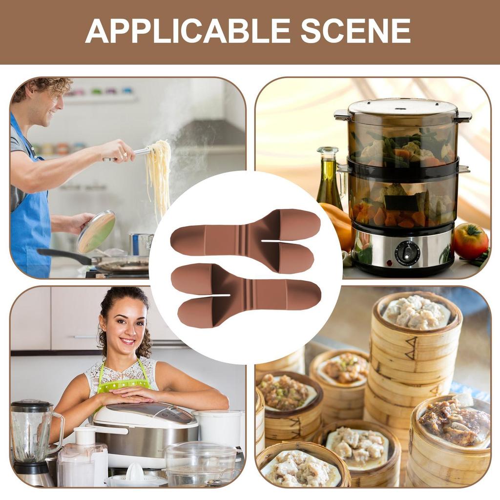Kitchen Gloves for Oven Silicone Mini Pinch Mitts Kitchen Oven Mitts Heat Resistant Finger Protector Pot Holder Small Kitchen
