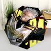 1pc Jujutsu Kaisen Satoru Gojo Outdoor Umbrella - Automatic Opening/Closing, Portable 3-Fold Design, 8-Bone Iron Frame, Perfect Gift for Fans, Tr