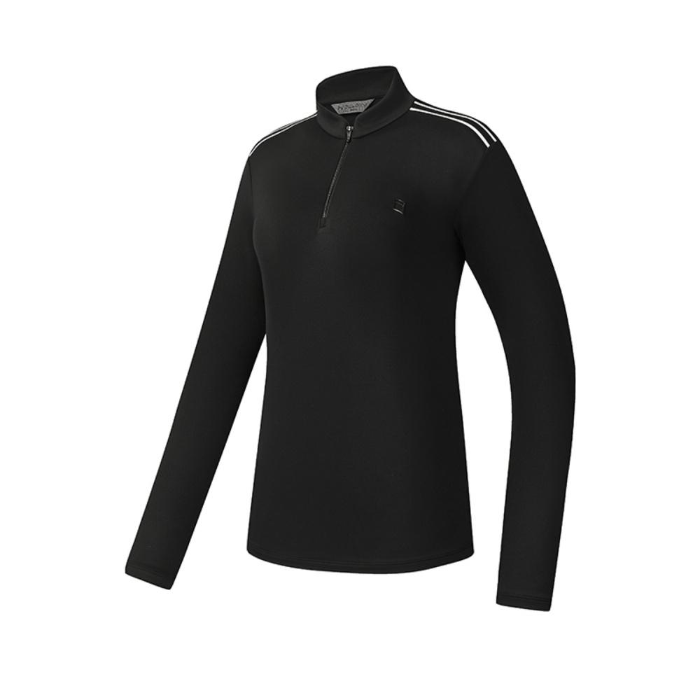 Fila Golf Series Fashionable Casual Sports Long Sleeve T-Shirt Women Tops Deep-Black A11W545220FBK