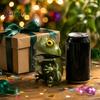 Mini Storage Box Frog Soda Can Lid Topper, Reusable Plastic Animal Cover, Office Workstation Accessories Decorative Desktop Container for 375ml