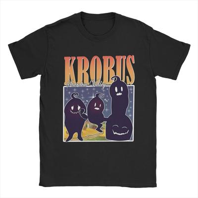 T-shirts Rétro Homme Krobus Stardew Valley Vêtements en Coton Superbes T-shirts à Manches Courtes et Col Rond T-shirt d'Été