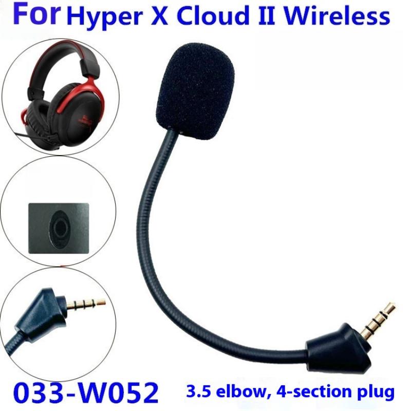 1Pcs Gaming Headsets Headphones For Kingston Hyperx Cloud 2 Ii X Core Pro Silver Cloudx Replacement Game Mic 3.5Mm Microphone