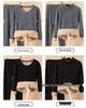 Men’s and Women’s Cozy Velvet Thermal Underwear Set for Autumn and Winter