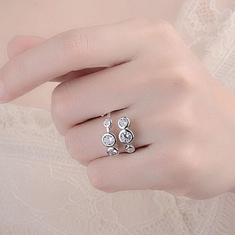 Lindon Klassisk Kobberlegering Zirkon Ring Dame Smykker Bryllupsløfte Festgave