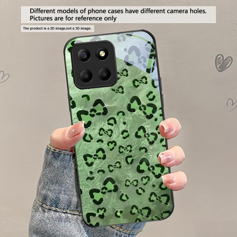 Abstract Leopard Print For Honor X5 Plus X30 X9c Smart X5b X9a X30 Max X50i 30 Pro 50 Pro 70 90 Smart 200 Lite Glass Phone Case