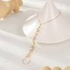 Minimalist Thin Chain Connected Finger Ring Bracelets for Women Vintage Star Ball Beads Link Bangles Party Elegant Jewelry