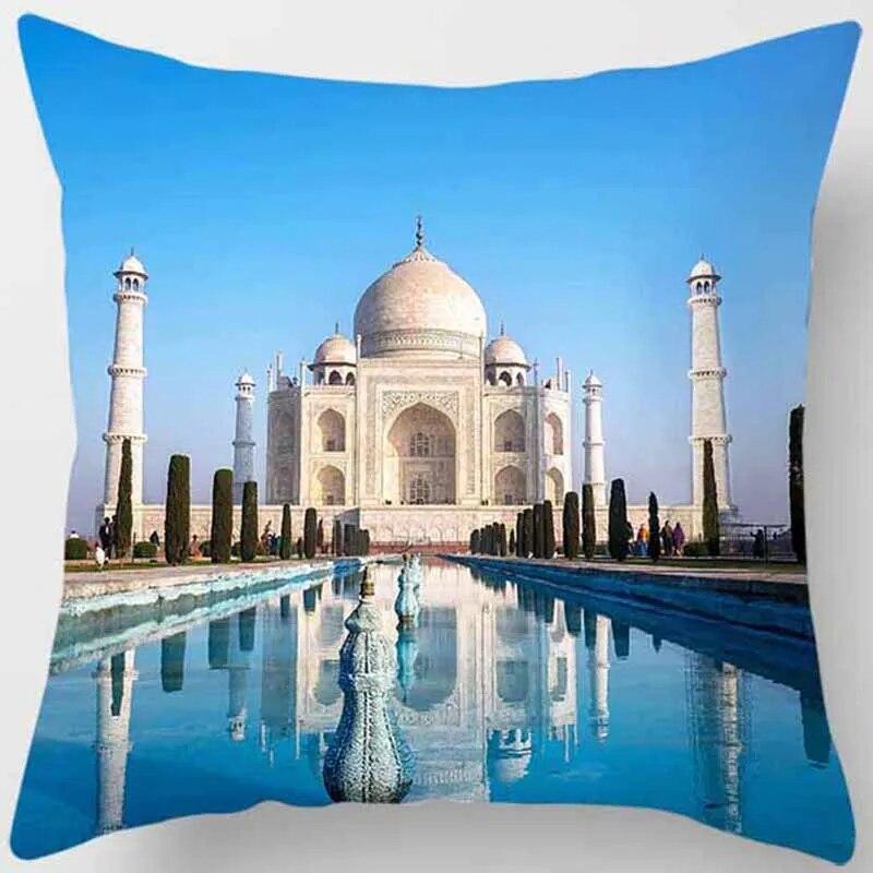 

Квадратная наволочка с архитектурным принтом, домашний декор, автомобильный диван, наволочка 40x40cm