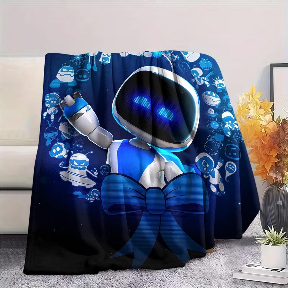 1 Stück ASTRO BOT Aufdruck Flanelldecke, Hohe Qualität für alle Jahreszeiten, Heimdekoration, Wärme und Komfort, Perfekt für Weihnachtsgeschenke
