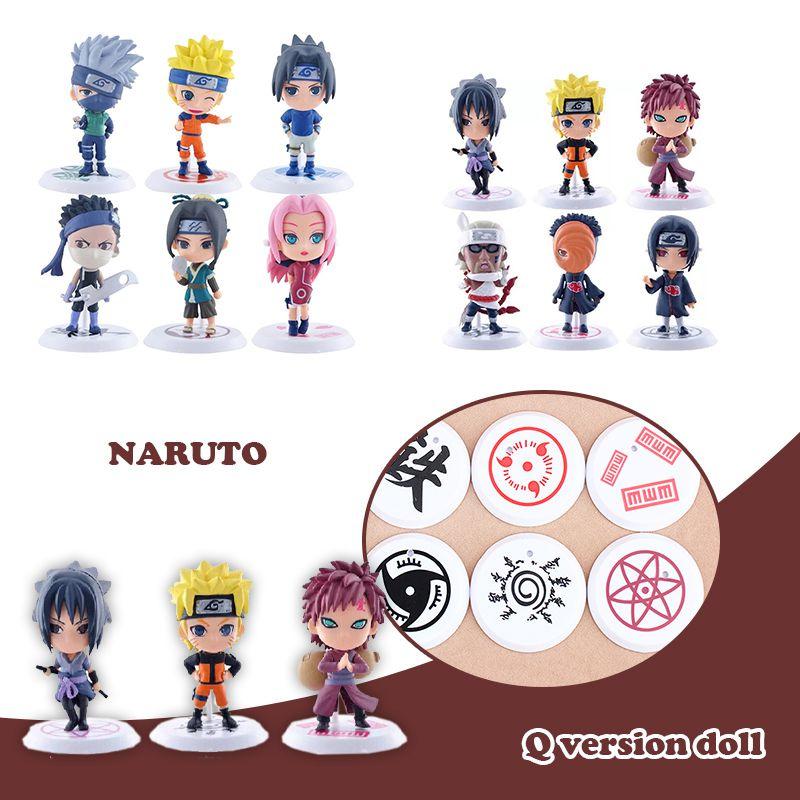 Charming 6 Pcs Sasuke Doll Set Featuring Beloved Naruto Animation Characters
