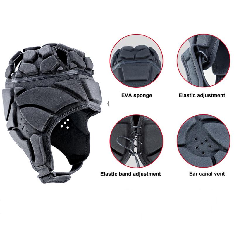 Children's Sports Goalie Helmet for Soccer Rugby Roller Skis & Skateboard-EVA Material Portable Safety Head Guard